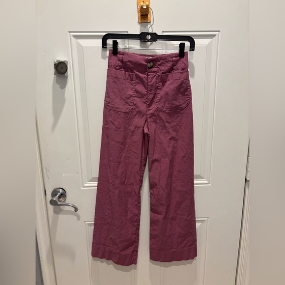 Maeve Pants - Anthropologie Colette Crop Wide-Leg Pants Maeve Womens 25